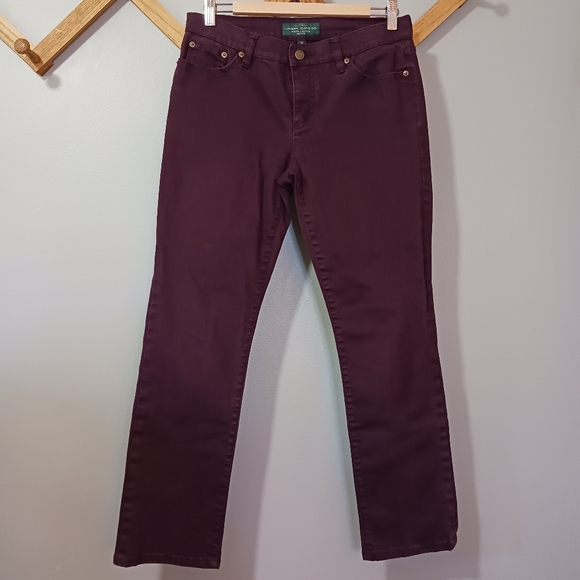 Lauren Ralph Lauren Denim - Lauren Ralph Lauren Burgundy Jeans 8P
